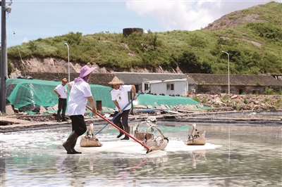 Yang pertama di provinsi! Xiangshan Gaotang Island Town Sea Salt Drying Institute dibuka