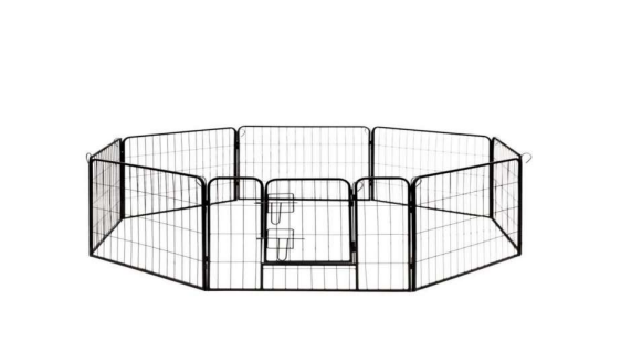 8 Panel Penghalang Logam Petunjuk Perakitan Pagar Kennel
