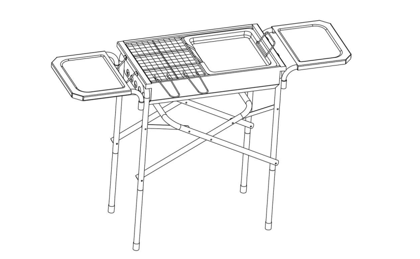 Instruksi Perakitan BBQ Camping Portable Charcoal Grill