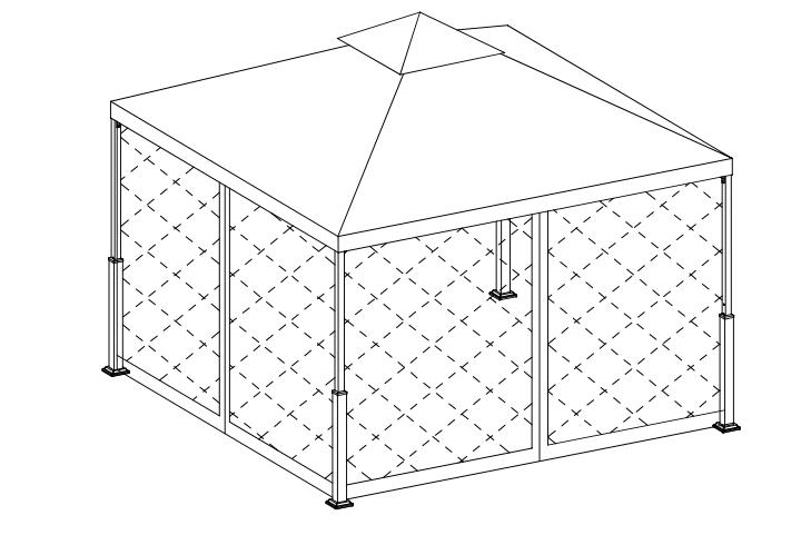 Panduan Pemasangan Gazebo Taman Teras 10X10Ft