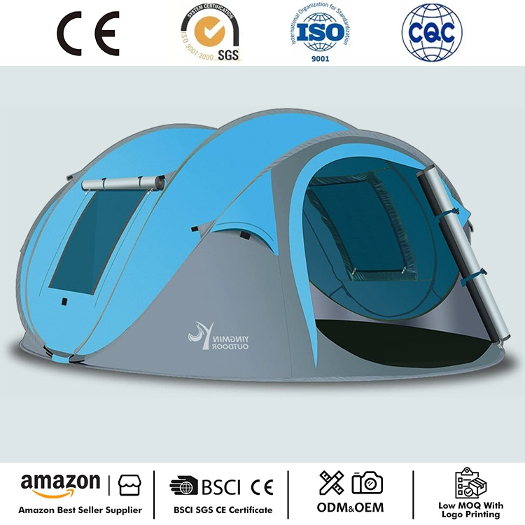 Tenda Berkemah Pop Up Instan 4 Orang