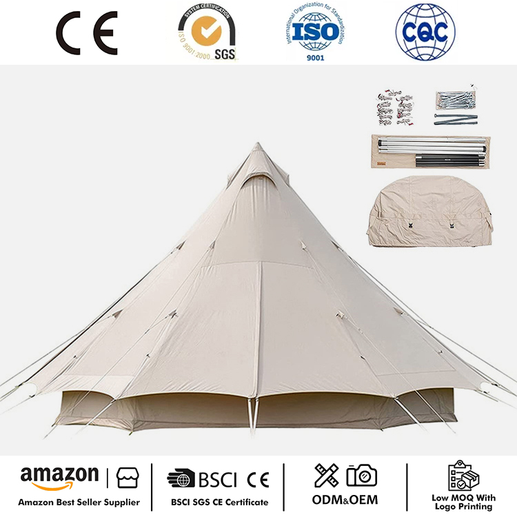 Tenda Piramida Katun Kanvas 4 Musim