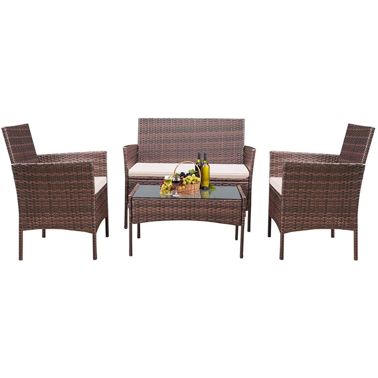 Set Perabot Teras Rotan 4PCS