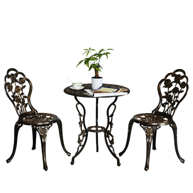 Cast Aluminium 3 Piece Bistro Set