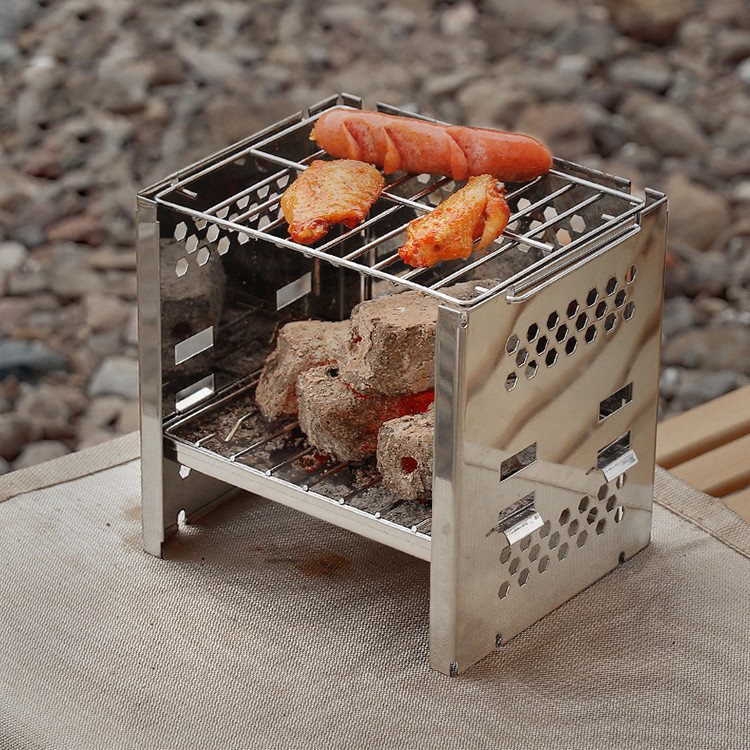 Pembakar kompor BBQ berkemah
