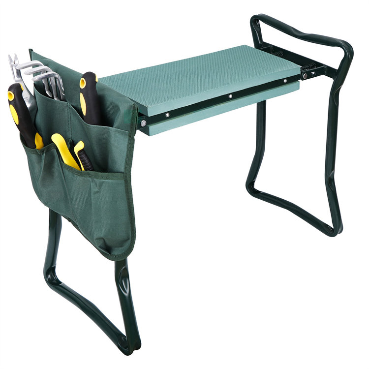 Kursi Lipat Garden Kneeler dengan Tas Peralatan
