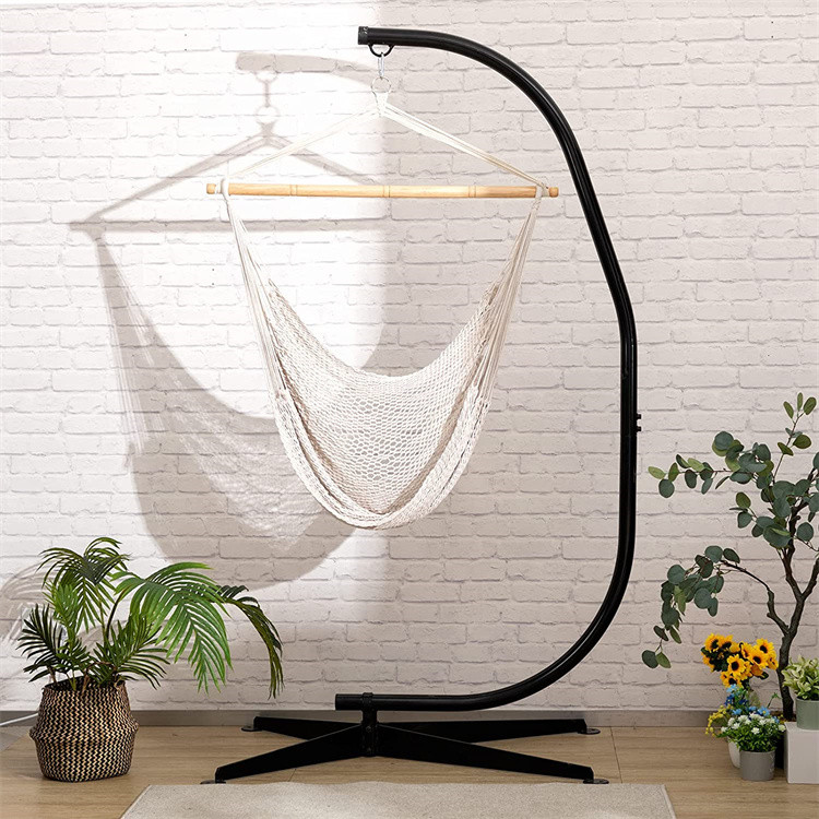 Metal Hanging Hammock C-Stand untuk Kursi