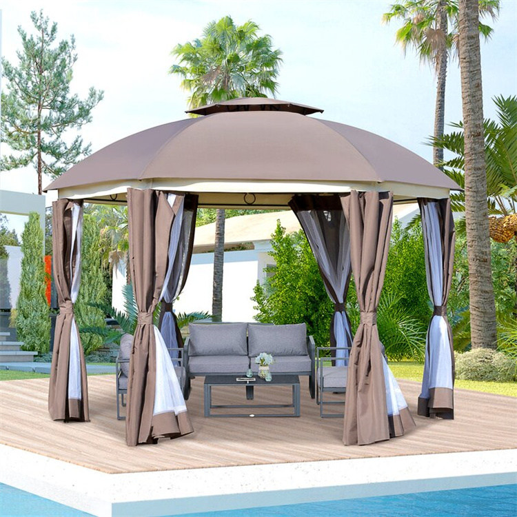 Gazebo Teras Bundar 12' x 12'