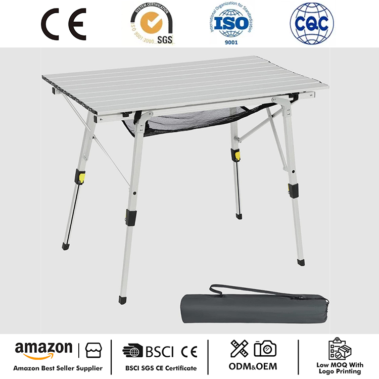 Meja Berkemah Lipat Aluminium Portabel